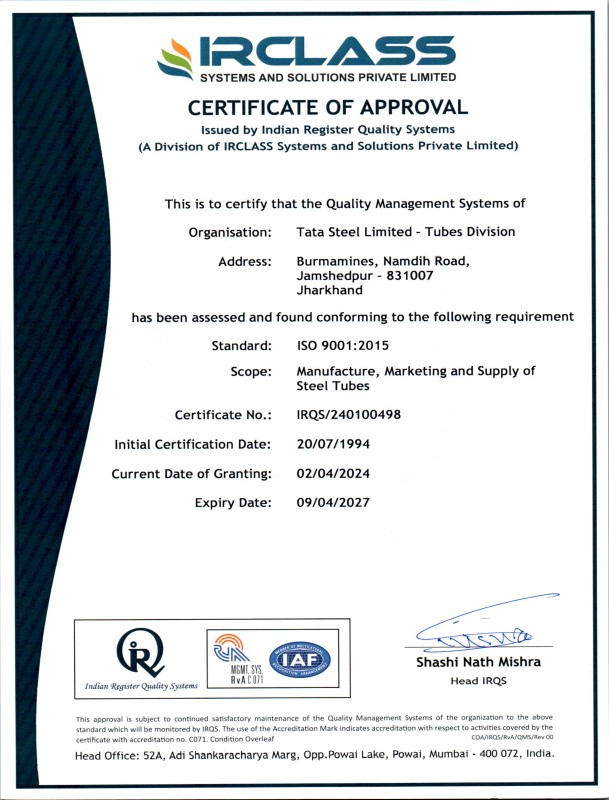 pankaj trading iso 9001 2015